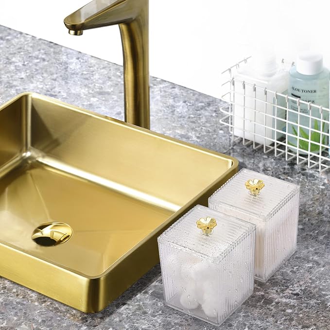 Tecbeauty 3PCS Qtip Holder Bathroom Organizer and Storage Containers Plastic - Image 6