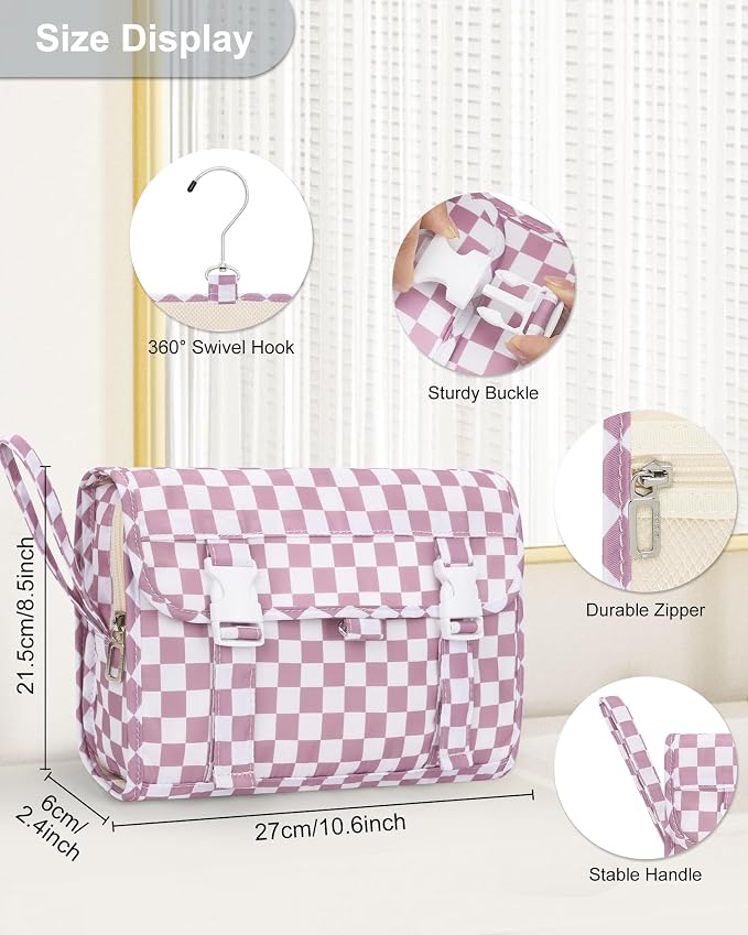 Relavel Hanging Toiletry Bag, Travel Toiletries Bag - Image 2