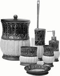 6 Pieces Pumkins Bathroom Accessories Set Including Trash Can, Toothbrush by LUANT
