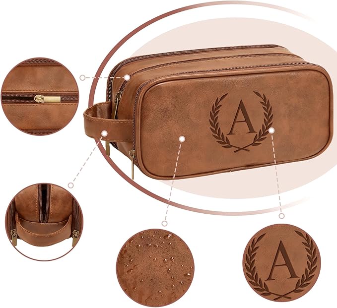 Janhavi Customized Gifts for Men, Waterproof Travel size Toiletries Bag - Image 4