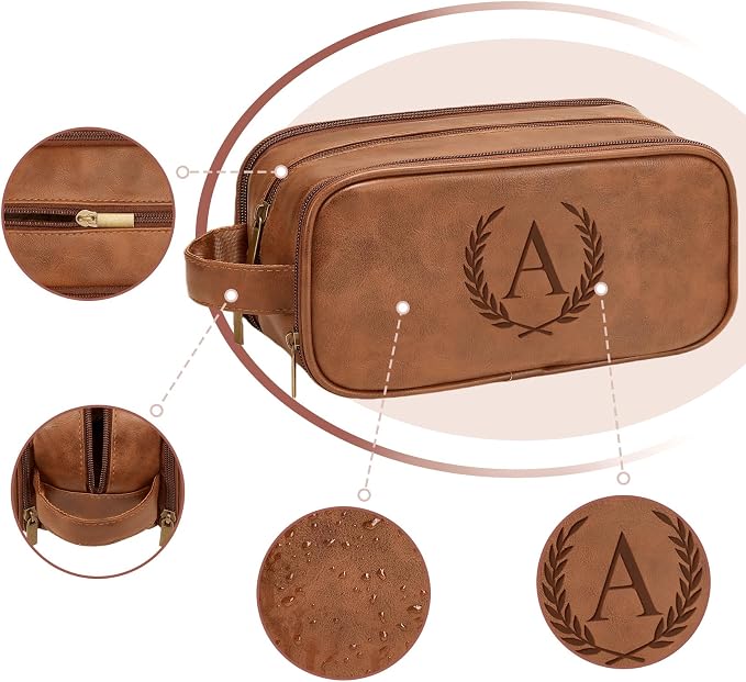 Janhavi Customized Gifts for Men, Waterproof Travel size Toiletries Bag - Image 4
