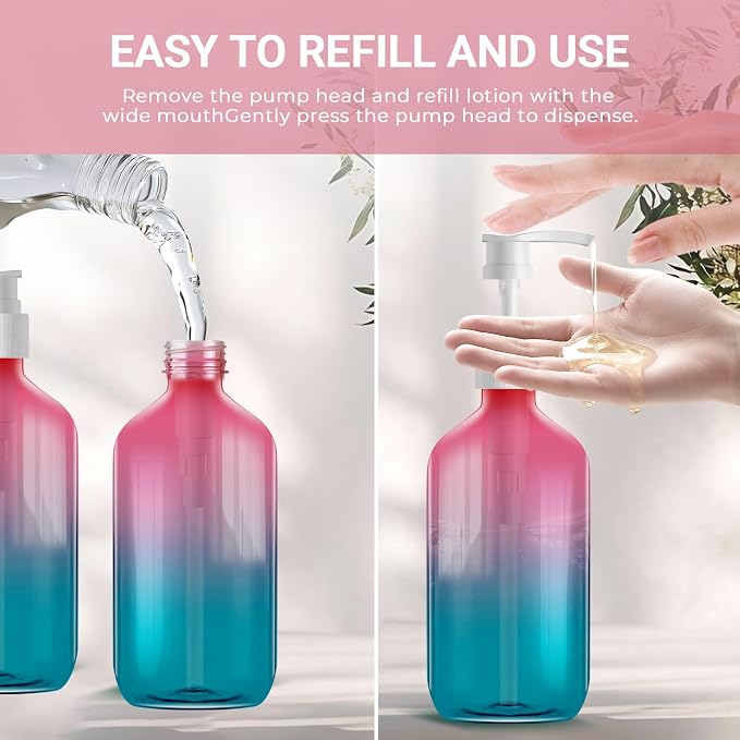 500ml Refillable Plastic Bottles - Image 7