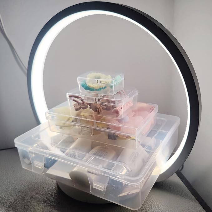 28 Pack Rectangular Clear Plastic Storage Containers Box - Image 4