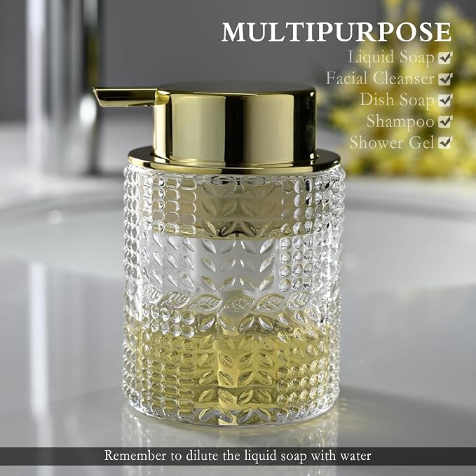 Foaming Glass Soap Dispenser, Hand Foam Soap Dispenser - Image 3