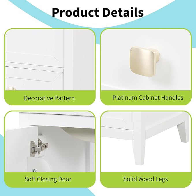 Bellemave 20-inch Solid Wood Bathroom Vanity - Image 6