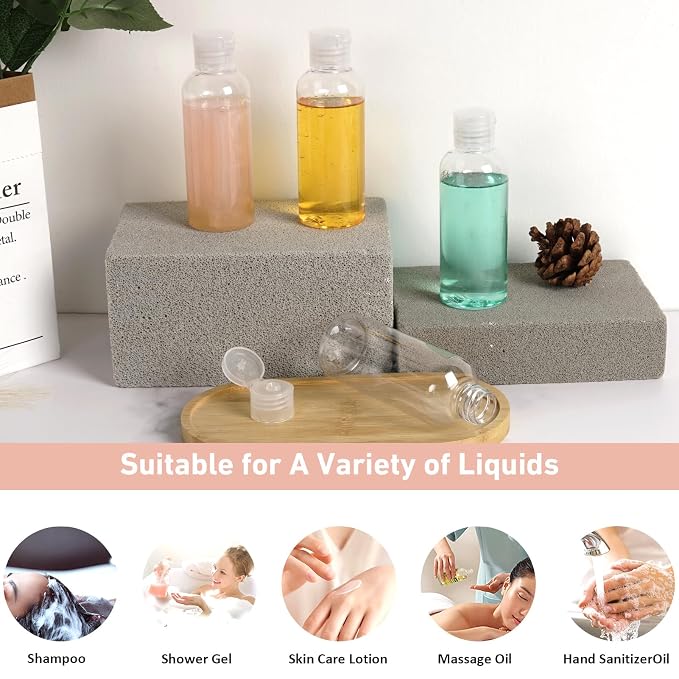 Travel Bottles for Toiletries 3.4oz 4 Pack TSA Approved Leak-Proof Travel Size - Image 5