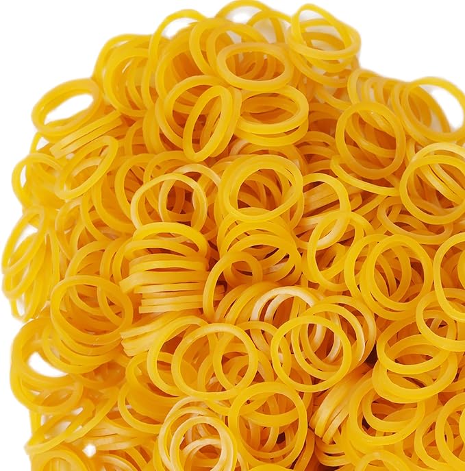 Rubber Bands mini 2000pcs rubber band yellow 0.5inch small Rubber Band Mini - Image 6