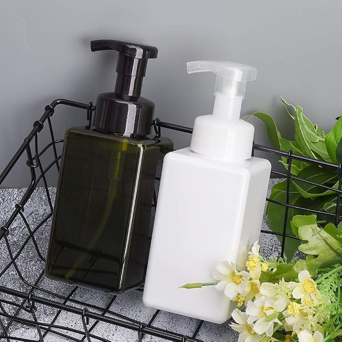 UUJOLY Foaming Soap Dispenser, 450ml Refillable Pump Bottle Plastic - Image 5