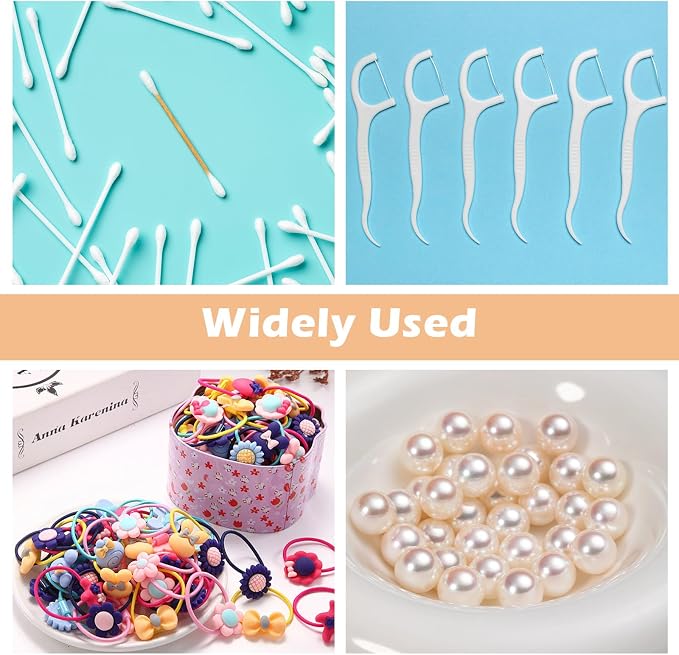 4Pcs Travel Cotton Swab Holder, Portable Floss Pick Holder, Metal Cotton Ball - Image 5