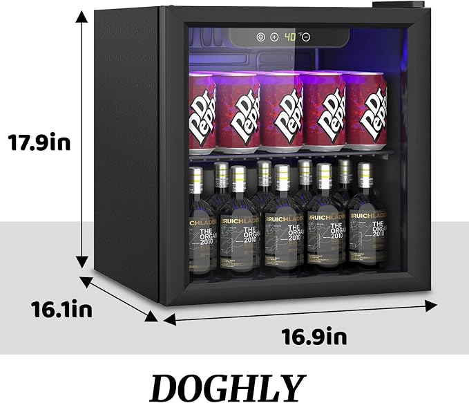 1.3 Cu.ft Beverage Refrigerator Cooler, 60 Cans Mini Fridge - Image 3