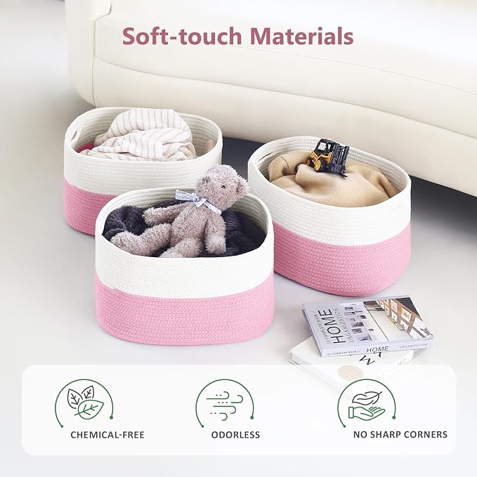 Cotton Rope Shelf Storage Basket, Shelf Storage Baskets - Image 7