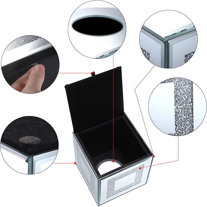 Sumnacon Crystal Square Tissue Box Cover - Image 4