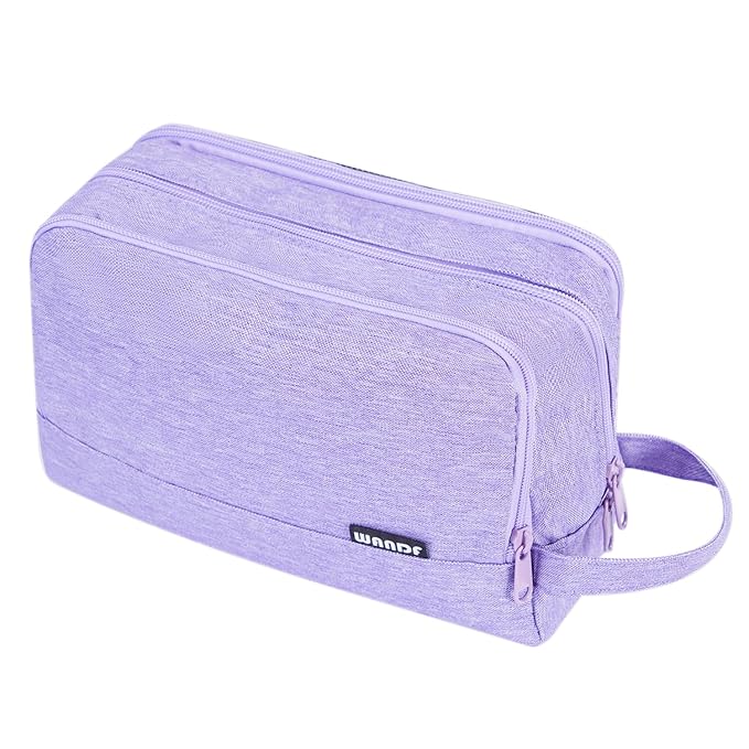 Toiletry Bag for Men Hanging Dopp Kit Water Resistant Shaving Bag Small by WANDF