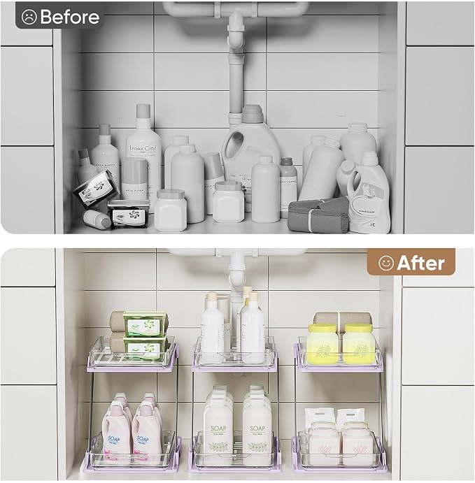 3 Pack Bathroom Organizers and Storage - Image 6