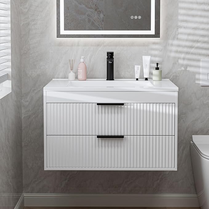 30 Inches Modern MDF Bathroom Vanity by suntage