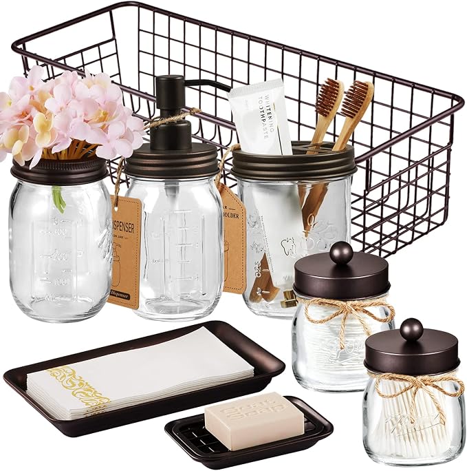 SheeChung 8PCS Bathroom Accessories Set Complete by SheeChung