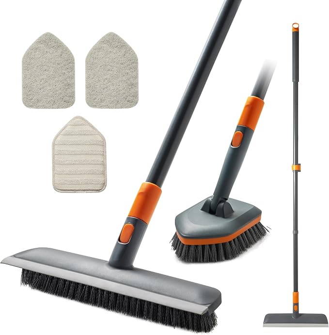 Floor Scrub Brush Tile Tub Scrubber Brush by CLEANHOME