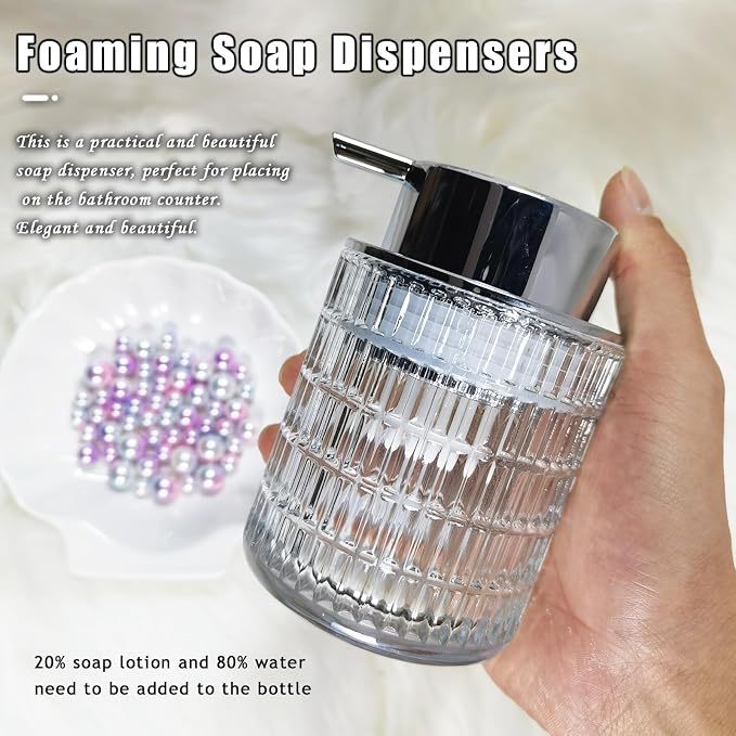 Glass Hand Foaming Soap Dispensers - Image 3