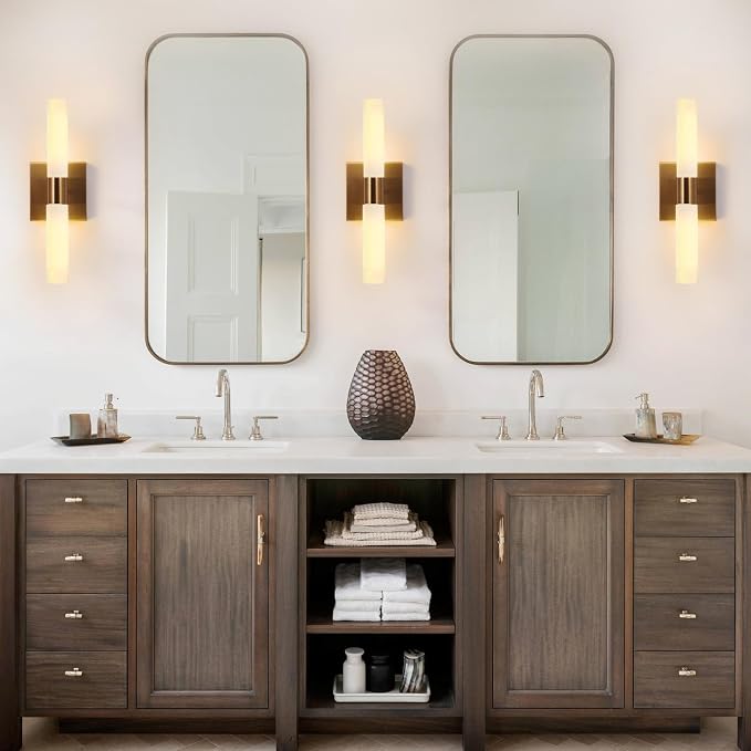 Modern Wall Sconces, Frosted Glass Shade, Indoor Wall Mounted Lights, Bathroom - Image 4