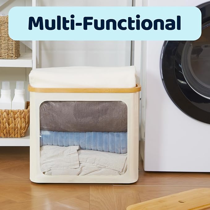 Toilet Paper Storage with Lid, Large Toilet Paper Holder - Image 9