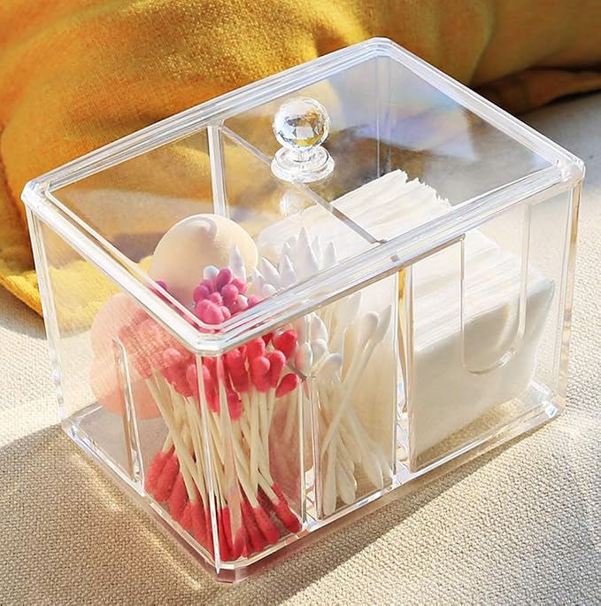 Qtip Cotton Pad Holder Dispenser Cotton Ball and Swab Storage - Image 6