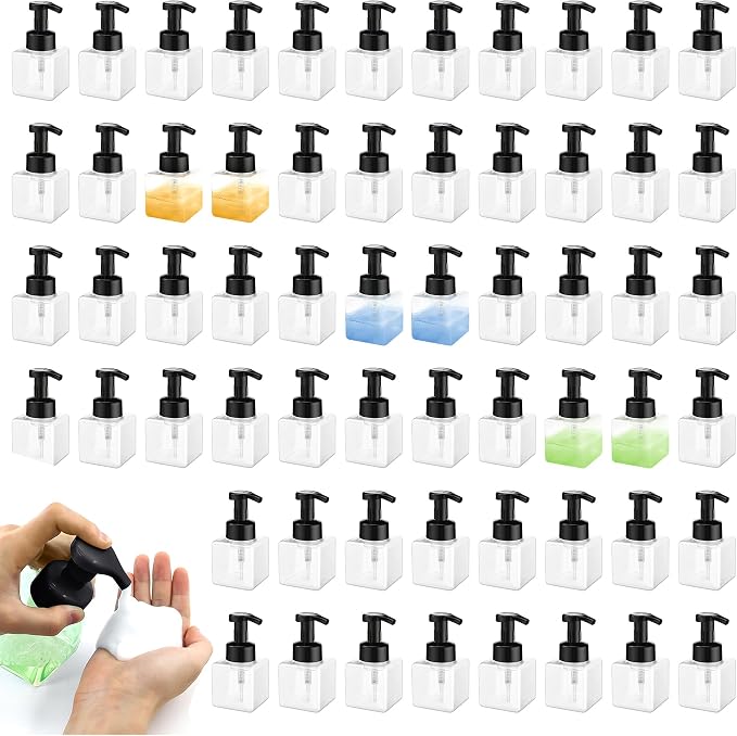 8.5 oz Foaming Soap Dispenser Plastic Foaming Pump Bottle, Refillable Dispenser by Unknown