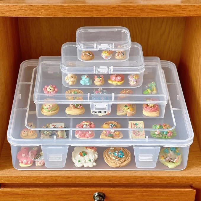 28 Pack Rectangular Clear Plastic Storage Containers Box - Image 9