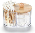 Cotton Round Holder, Dual Compartment Qtip Dispenser by Unknown