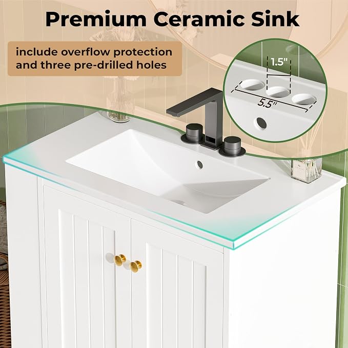 IRONCK 30" Bathroom Vanity - Image 5