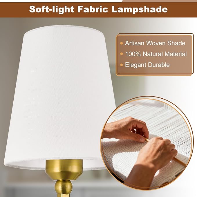 Bathroom Vanity Light, Brushed Gold Bathroom Light Fixtures, 3-Light Lighting - Image 3