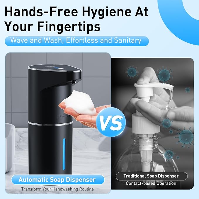 Automatic Soap Dispenser, Touchless Hand Wall Mount Rechargeable 3 Gear - Image 7