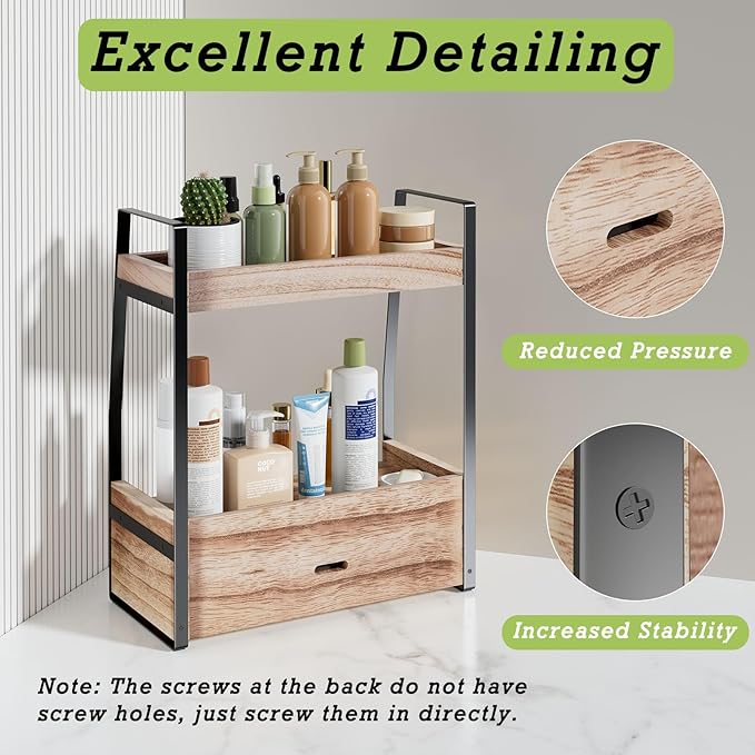 2-Tier Bathroom Organizer Countertop, Bathroom Sink Organizer Countertop - Image 5