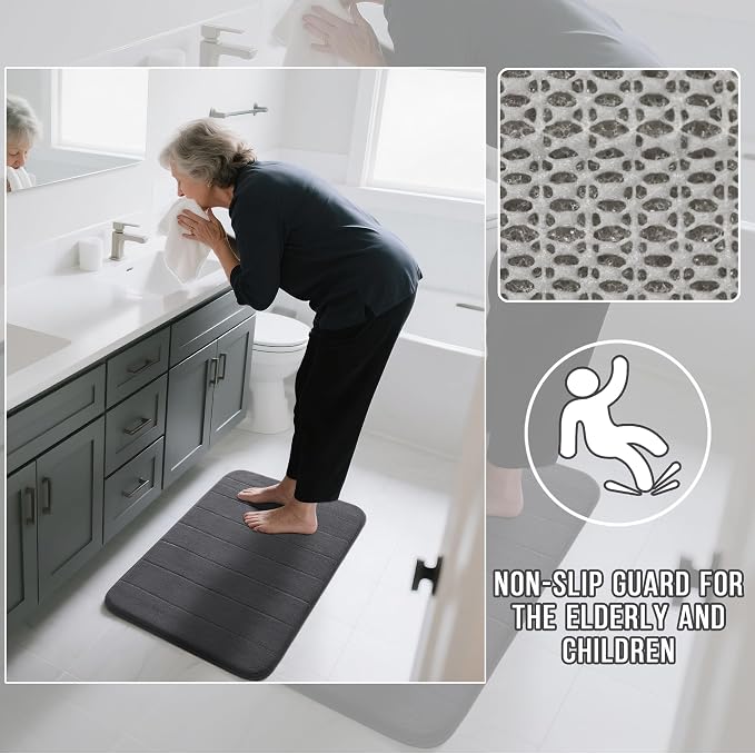 Yimobra U-Shaped Toilet Bath Mat Set 2 Piece - Image 5