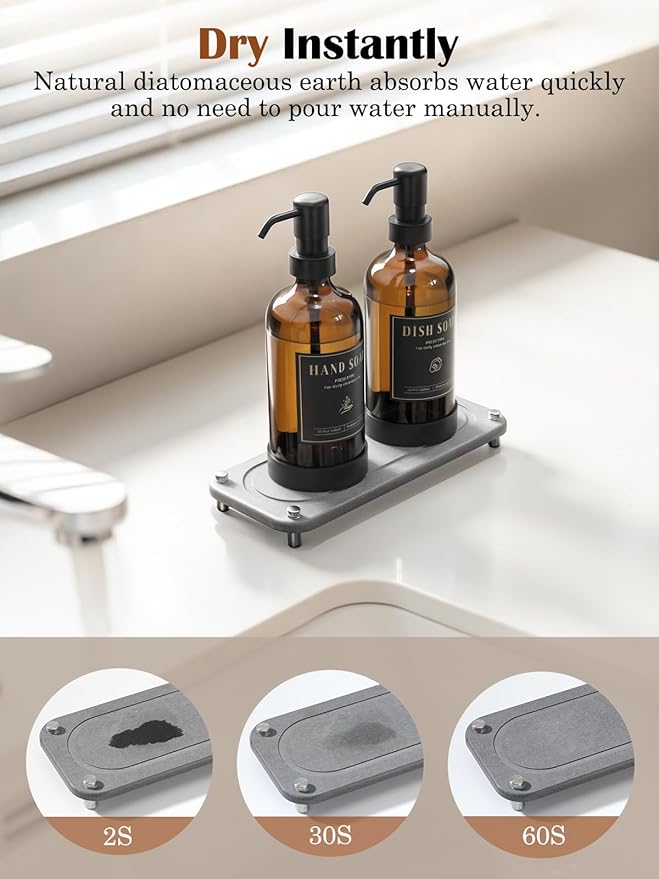Luxspire Soap Dispenser Set, Hand Soap Dispensers - Image 3