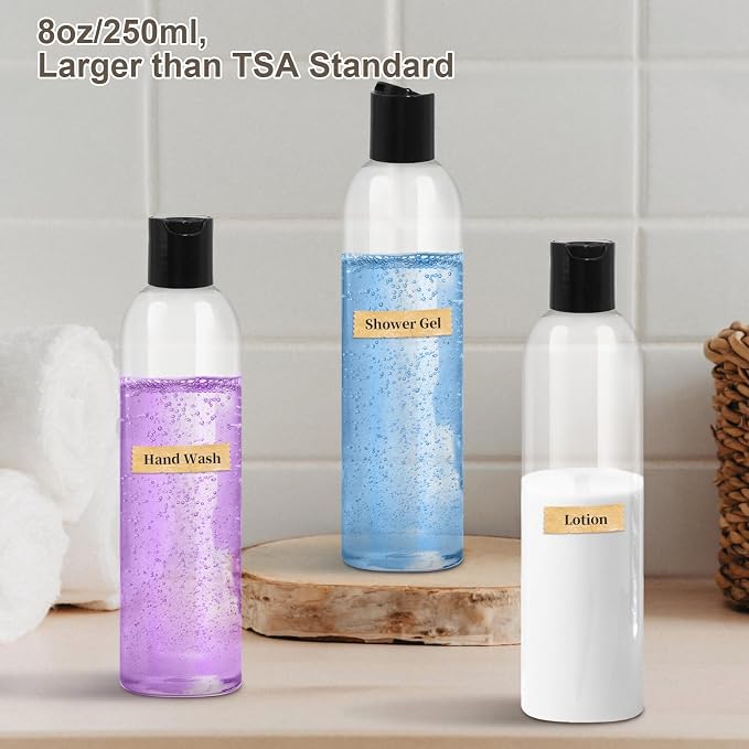 2 Pack 8 oz Plastic Squeeze Bottles - Image 5