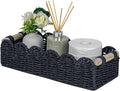 CubesLand Toilet Paper Storage Basket Scalloped Edge Home Decor Basket by CubesLand