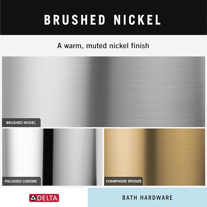 Delta ARV35-DN Arvo Double Towel Hook Bath Hardware Accessory in Brushed Nickel - Image 6