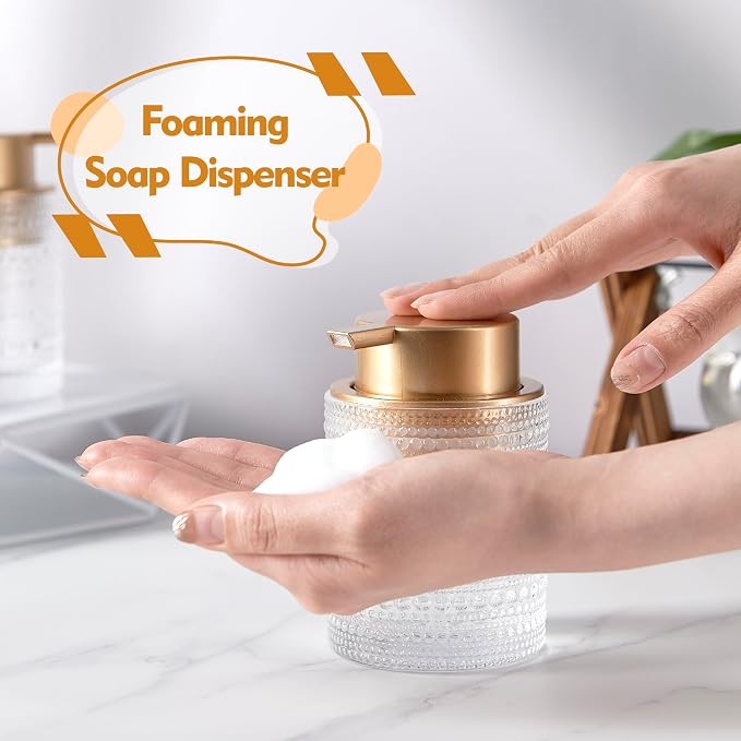 12 Oz Glass Foaming Soap Dispenser - Image 4