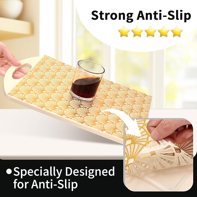 Shelf and Drawer Liner for Kitchen Cabinet, Non-Adhesive Waterproof Oil-Proof - Image 2