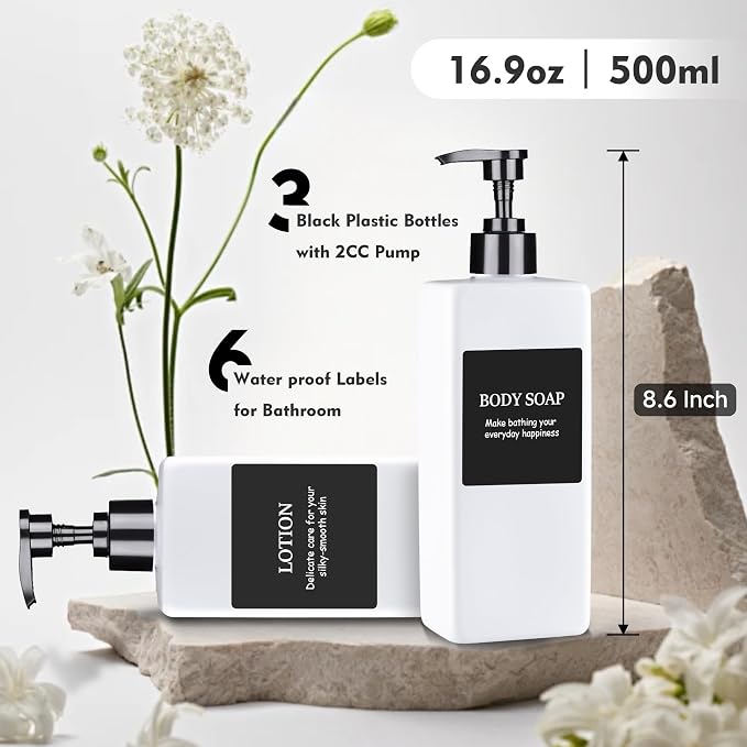 Refillable Plastic Pump Bottle Dispenser - Image 2
