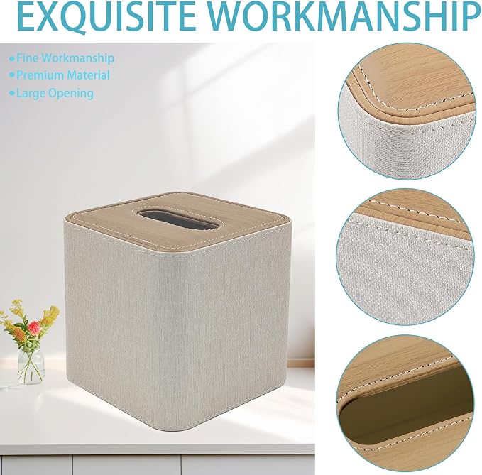 Tissue Box Cover Holder Square Tissue Box - Image 5
