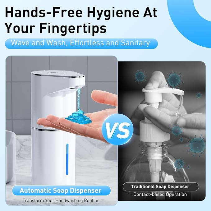 Automatic Soap Dispenser, Touchless Hand Wall Mount Rechargeable 3 Gear - Image 6