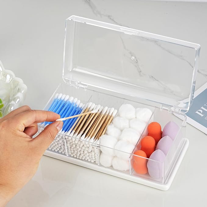 Clear Acrylic Qtip Holder Dispenser - Image 5