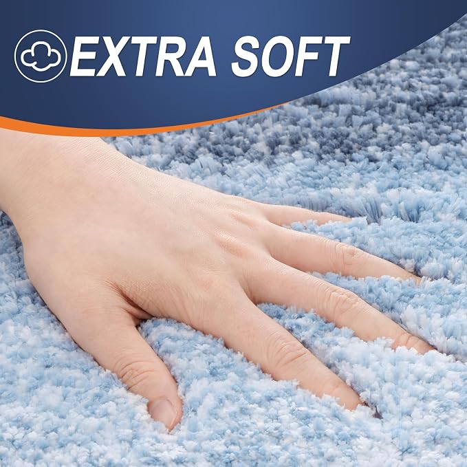 OLANLY Bathroom Rug Set 2 Piece, Soft Absorbent Microfiber Bath Mats and - Image 4