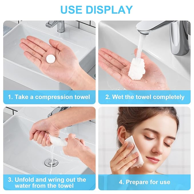 220 Pcs Compressed Towels for Face, Mini Portable Compressed Towel Tablets - Image 5