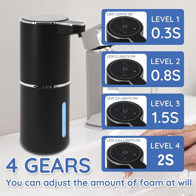 Liquid Soap Dispenser, Automatic Soap Dispenser, 13.5oz/400ml Automatic Soap - Image 2
