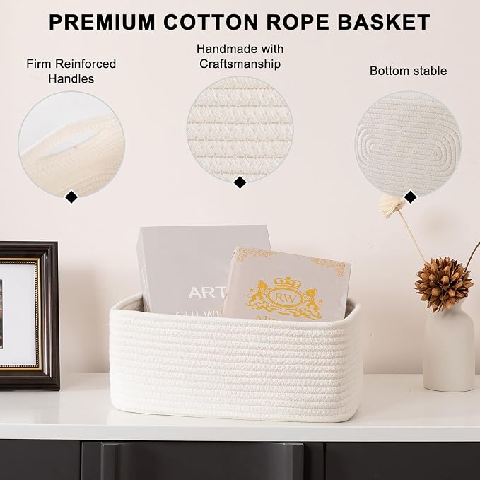 6 Pack Storage Baskets for Shelves, Small Baskets for Shelves, Cute Decorative - Image 6