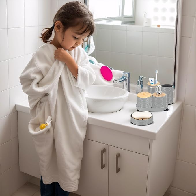 IMAVO Bathroom Accessory Set-11Pcs Grey Bathroom Accessories Set - Image 3
