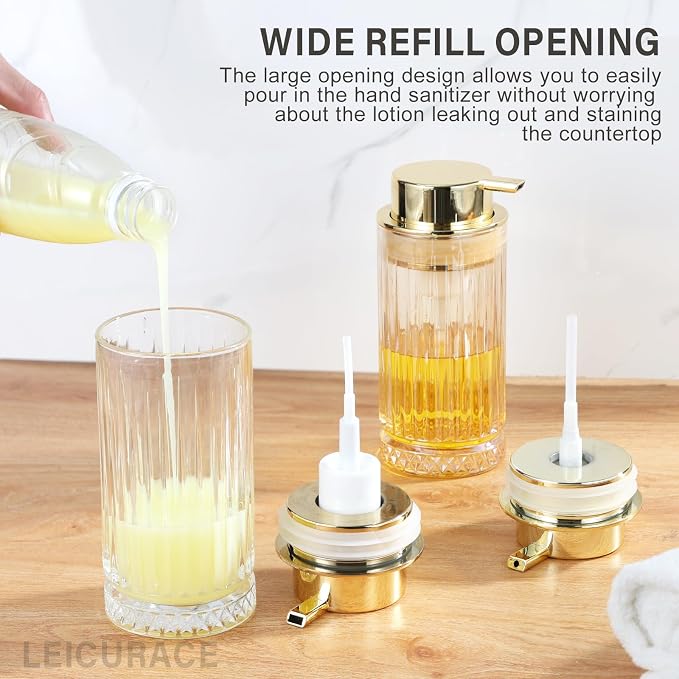 Glass Foam Soap Dispenser, Refillable Foaming Dispenser - Image 2