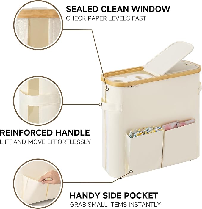 StorageWorks Toilet Paper Storage Baskets - Image 4